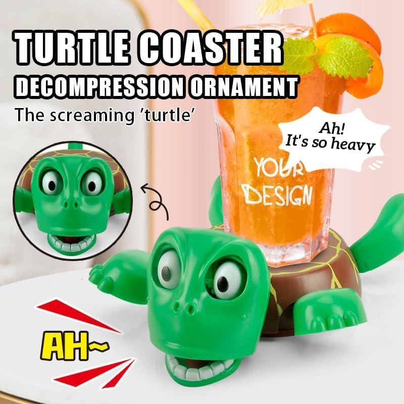 3D Pop-Up Eye Turtle Coasters - Fun Stress-Relief Drink Coasters for Desk & Perfect Housewarming Gifts for Adults
