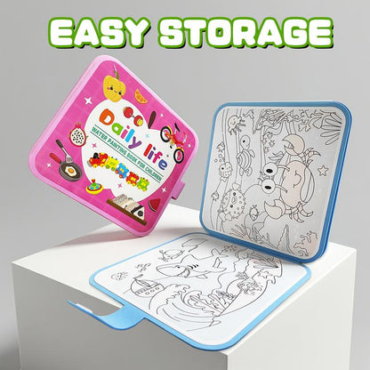 Watercolor Doodle Activity Books for Kids - Fun & Educational Travel Painting Supplies