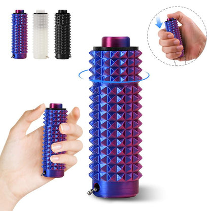 3-in-1 Fidget Toy with Keychain - Vibrant Colors, Button Click, Spinners & Pain Stim for Stress Relief & Anxiety for Adults