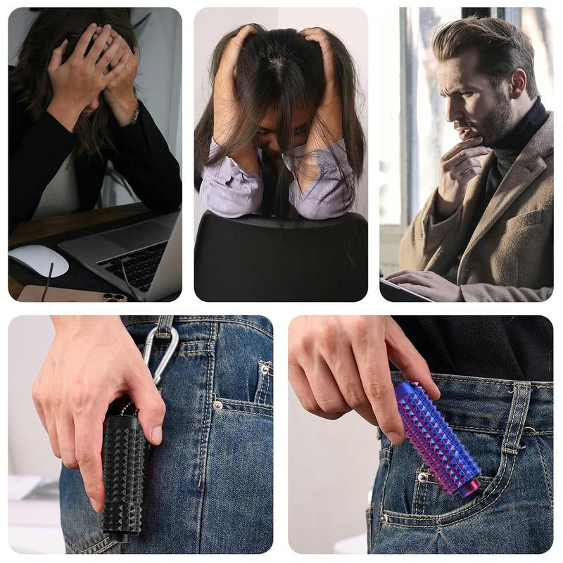 3-in-1 Fidget Toy with Keychain - Vibrant Colors, Button Click, Spinners & Pain Stim for Stress Relief & Anxiety for Adults