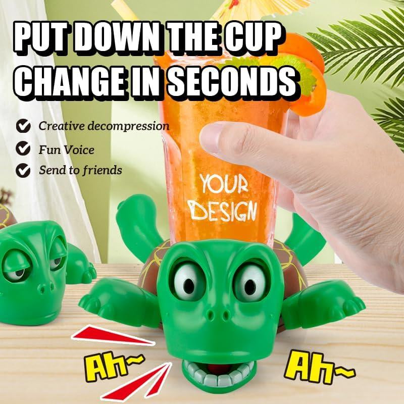 3D Pop-Up Eye Turtle Coasters - Fun Stress-Relief Drink Coasters for Desk & Perfect Housewarming Gifts for Adults