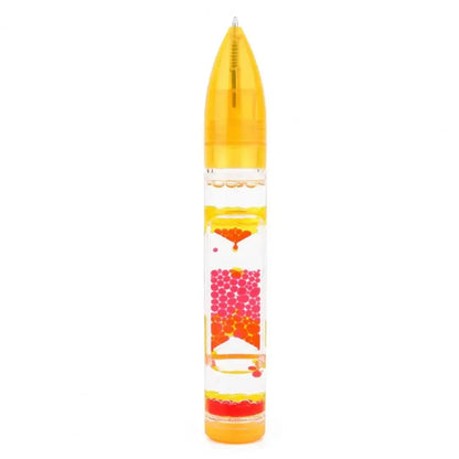 Motion-Bubble Pen Hourglass Stress Relief Ballpoint Pen Colorful Liquid Motion-Bubbler Fidget Pen Desk Toys School Supplies