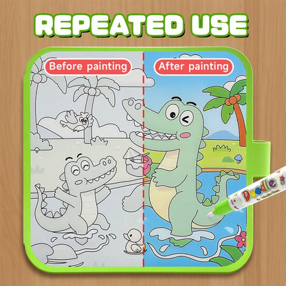 Watercolor Doodle Activity Books for Kids - Fun & Educational Travel Painting Supplies