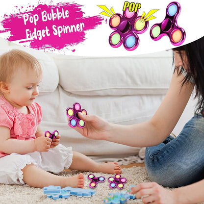 Ultimate Fidget Spinner 2 Pack - Anxiety Relief Toys for Kids & Adults, Perfect Party Favors & Classroom Rewards for ADHD & Autism!
